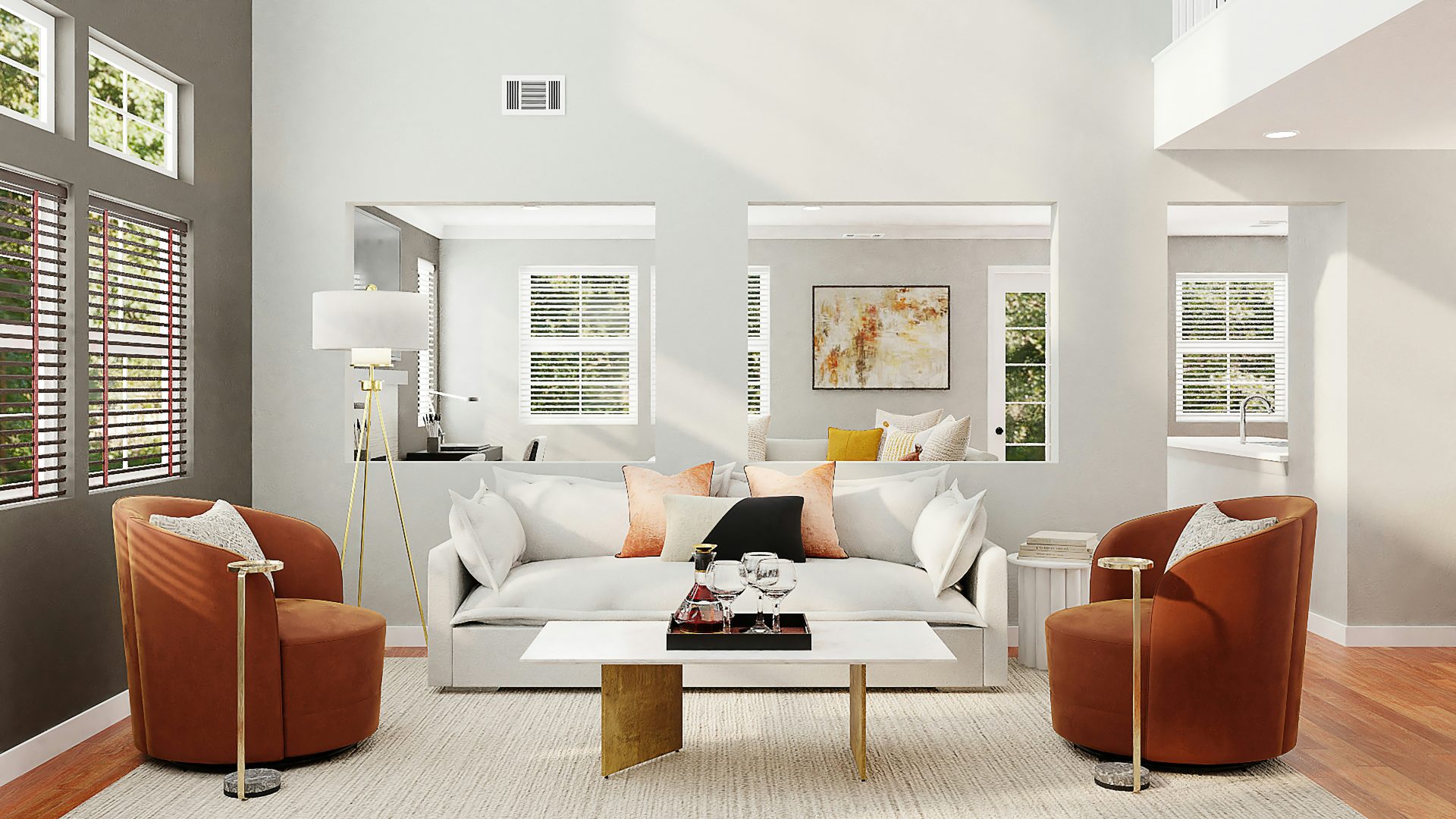Modern living room interior design